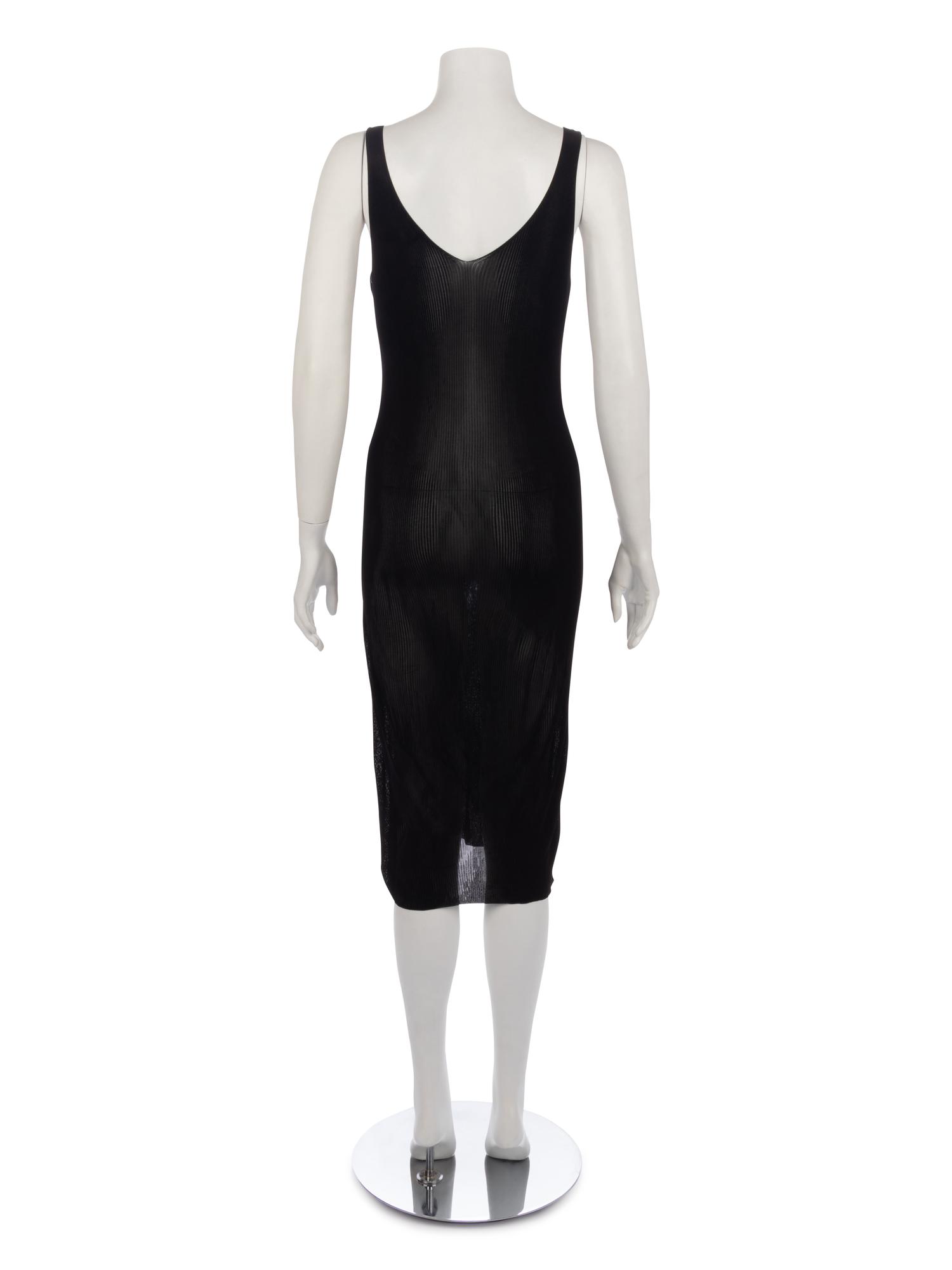 Chanel Black Knit Evening Dress, 2007