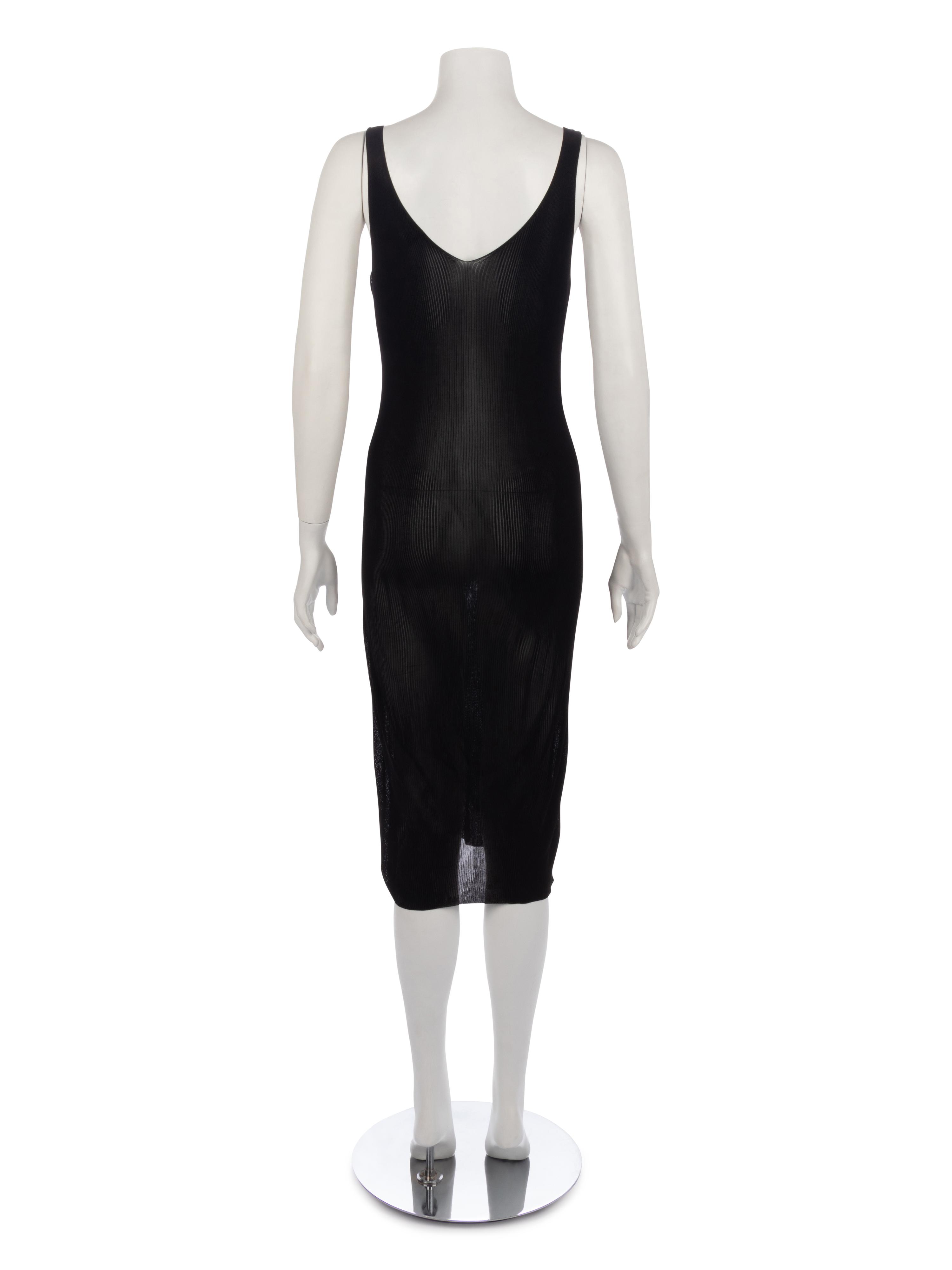 Chanel Black Knit Evening Dress, 2007