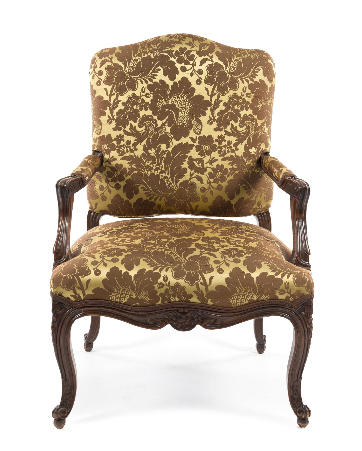A Louis XV Fauteuil Height 38 inches. — CIRCA 1900