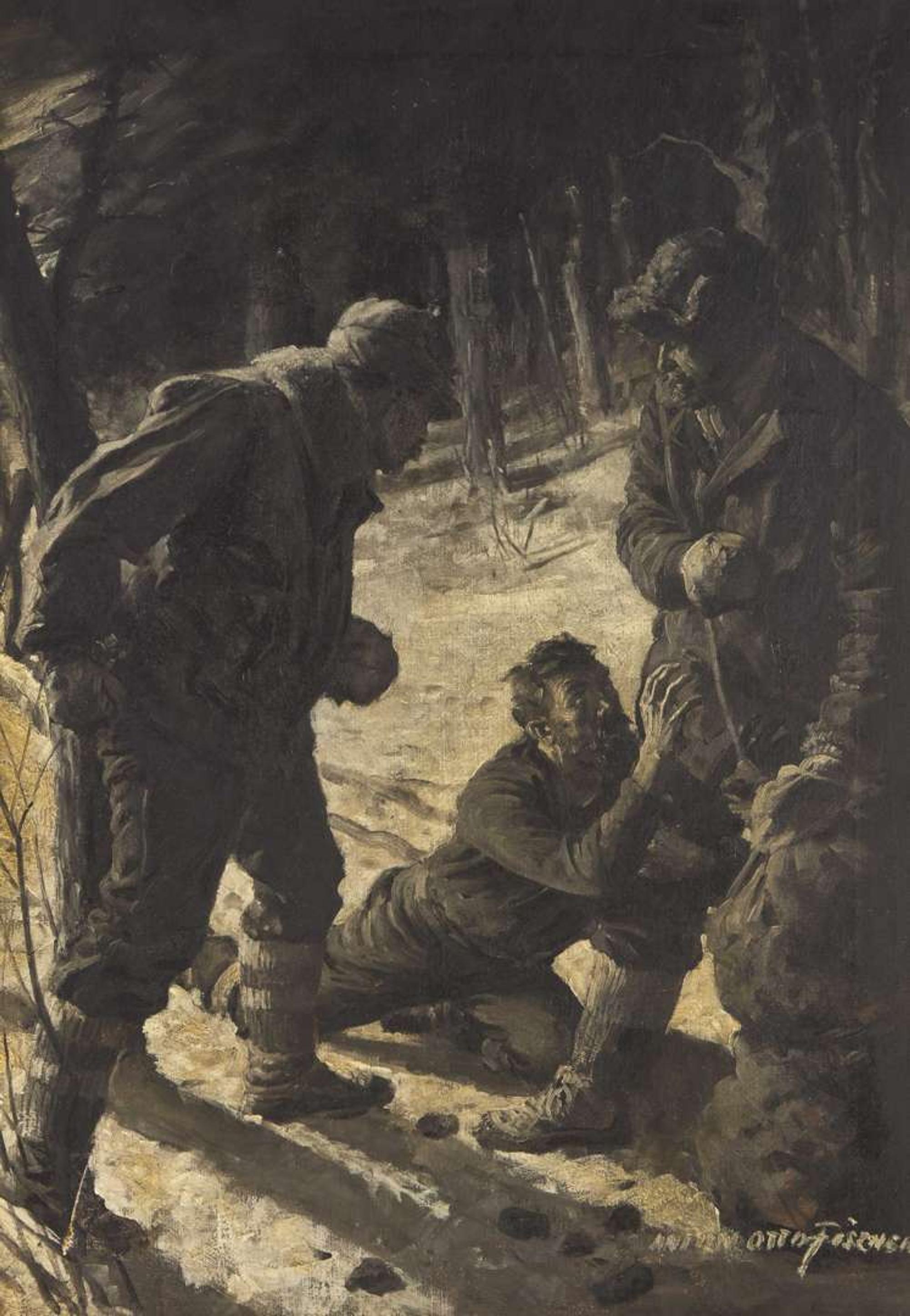 Anton Otto Fischer (American/German, 1882–1962) - Begging for Mercy