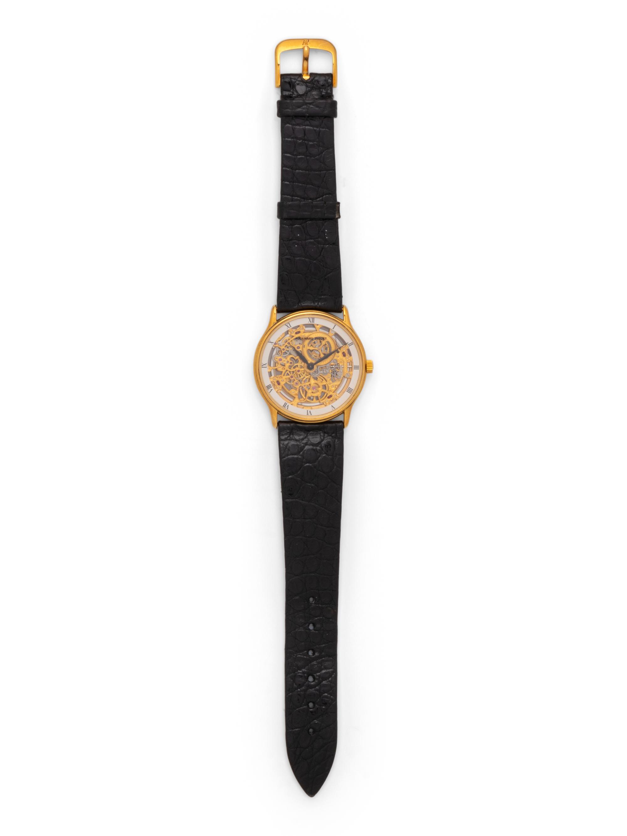 AUDEMARS PIGUET, 18K YELLOW GOLD SKELETONIZED WATCH