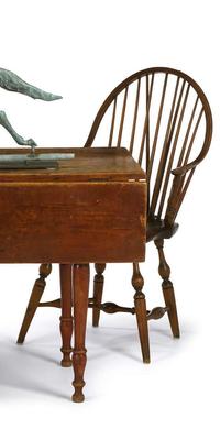 Brace-back Windsor armchair new york, late 18th century
