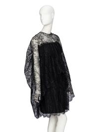 Bill Blass, Strapless Black Lace Cocktail Dress