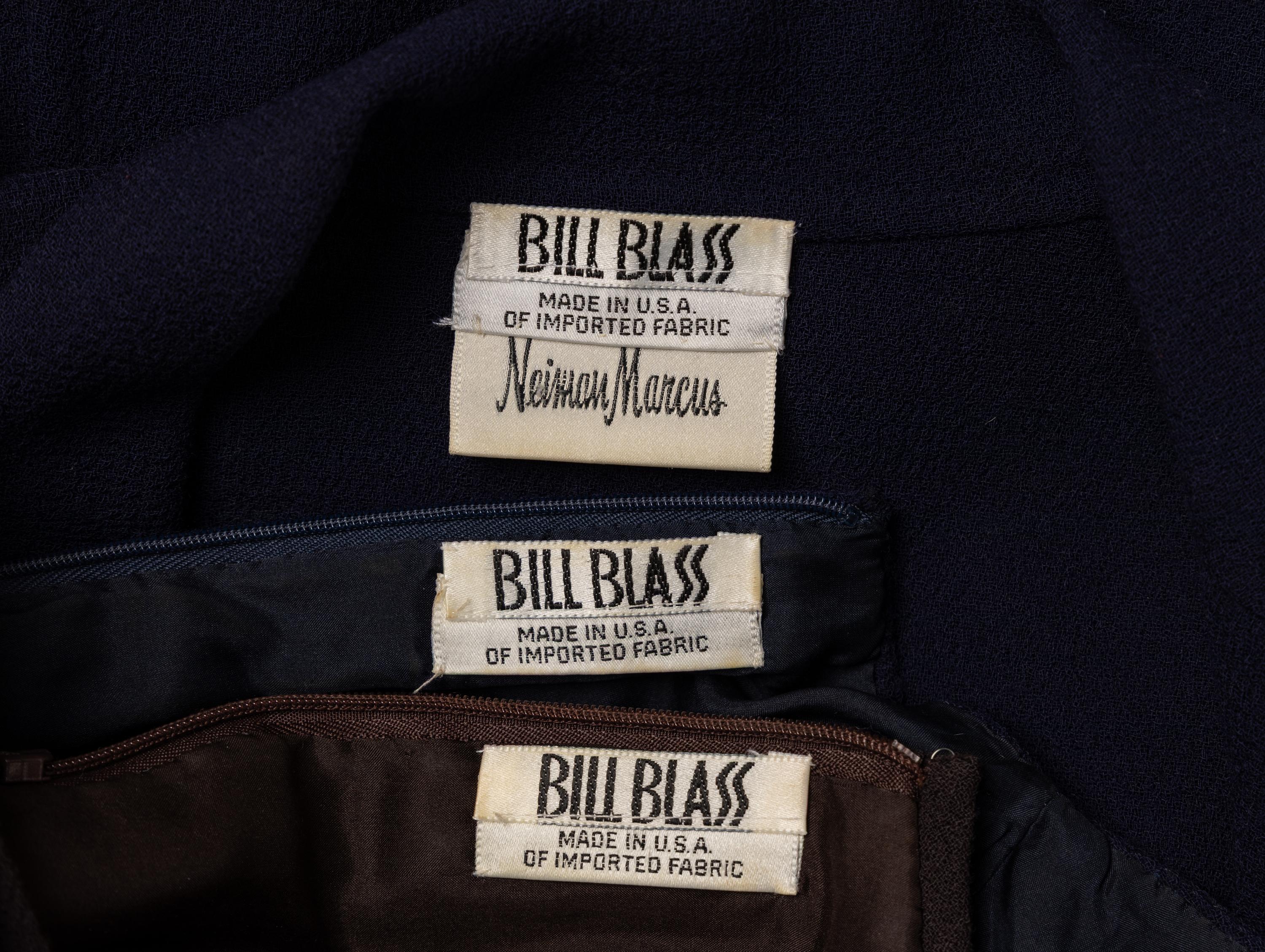 Bill Blass, Coat & Dress Ensemble and Dress