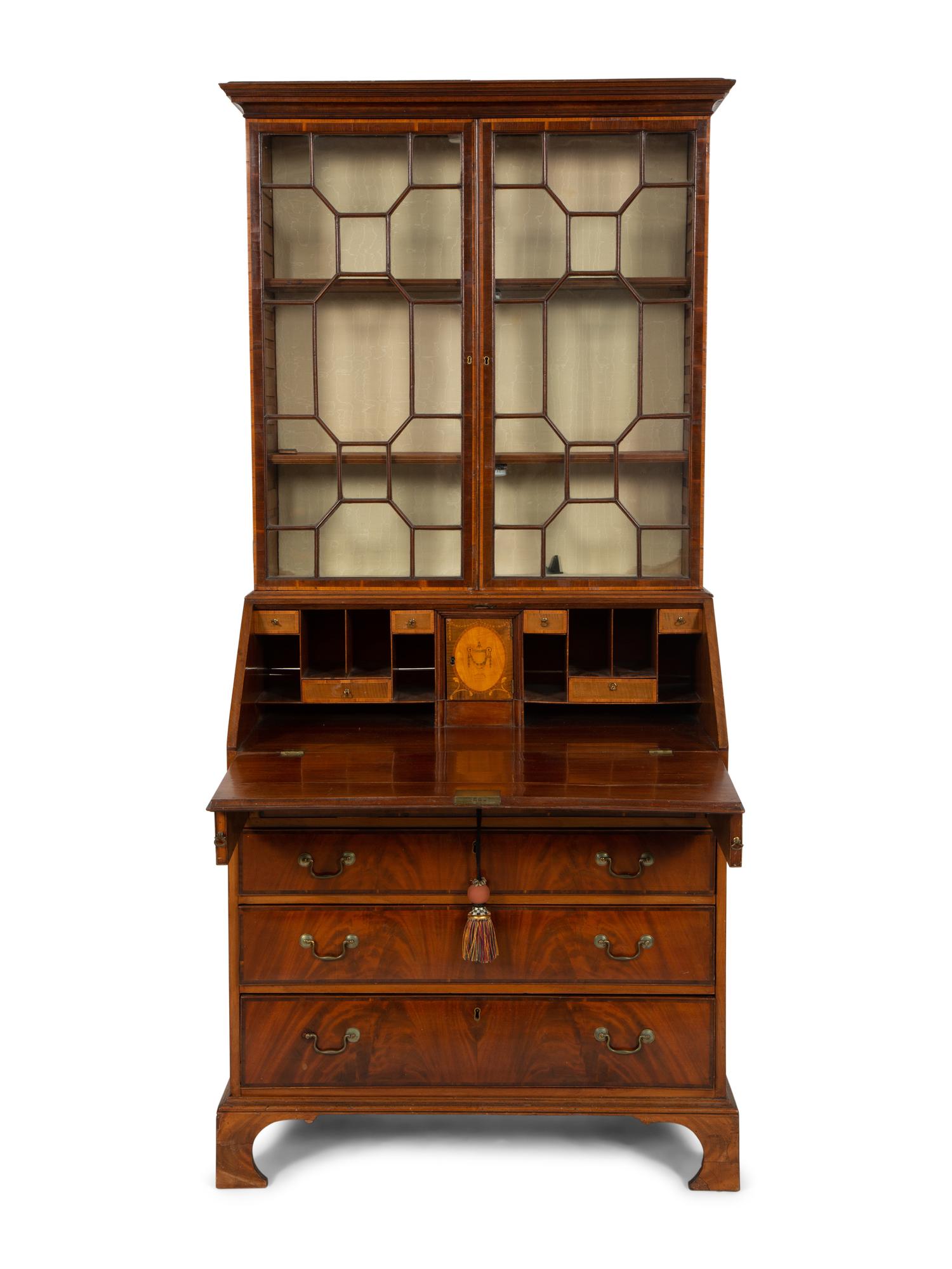 A George III Mahogany Secretary Desk