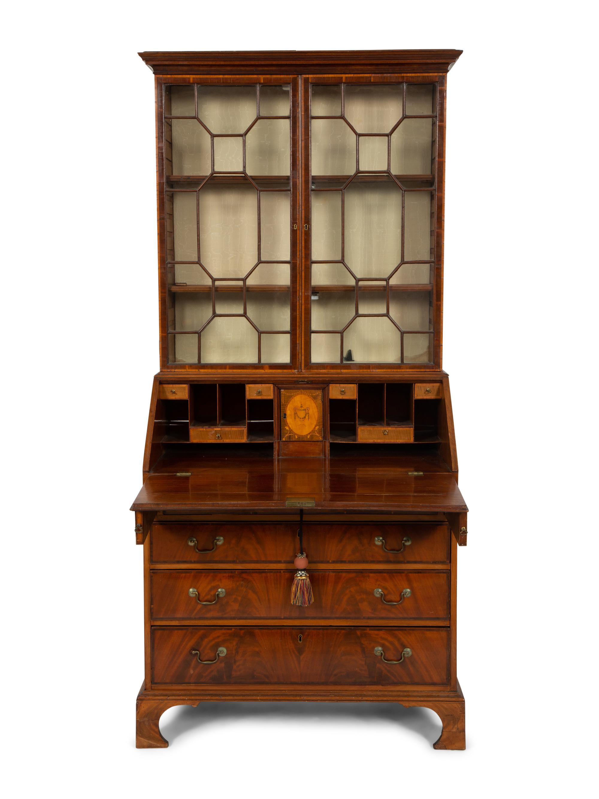A George III Mahogany Secretary Desk