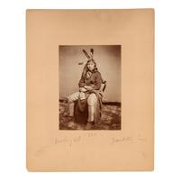 Studio Portrait of A-ha-ka ma-ni, The Walking Elk, Yankton Sioux ca 1867-1872