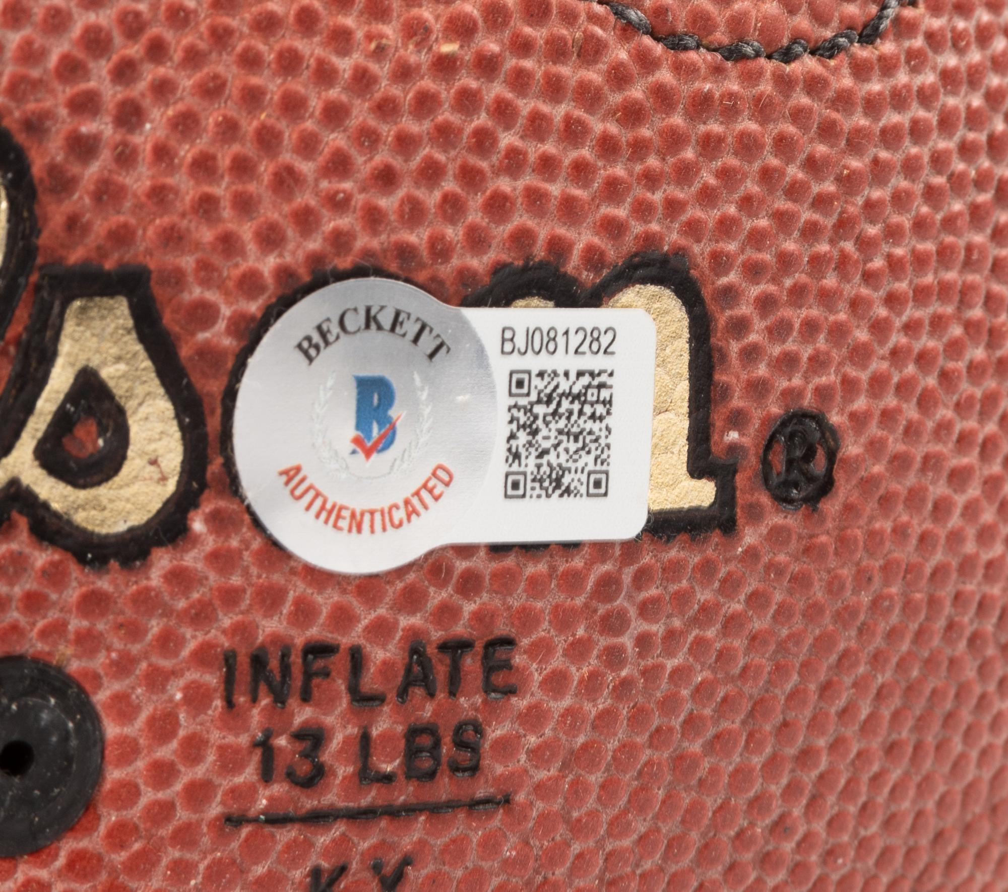 A Brett Favre Signed Autograph Super Bowl XXXI Football (Beckett Authentication Services),