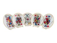 A Set of Five Limoges Porcelain "Puiforcat" Plates After Salvador Dali