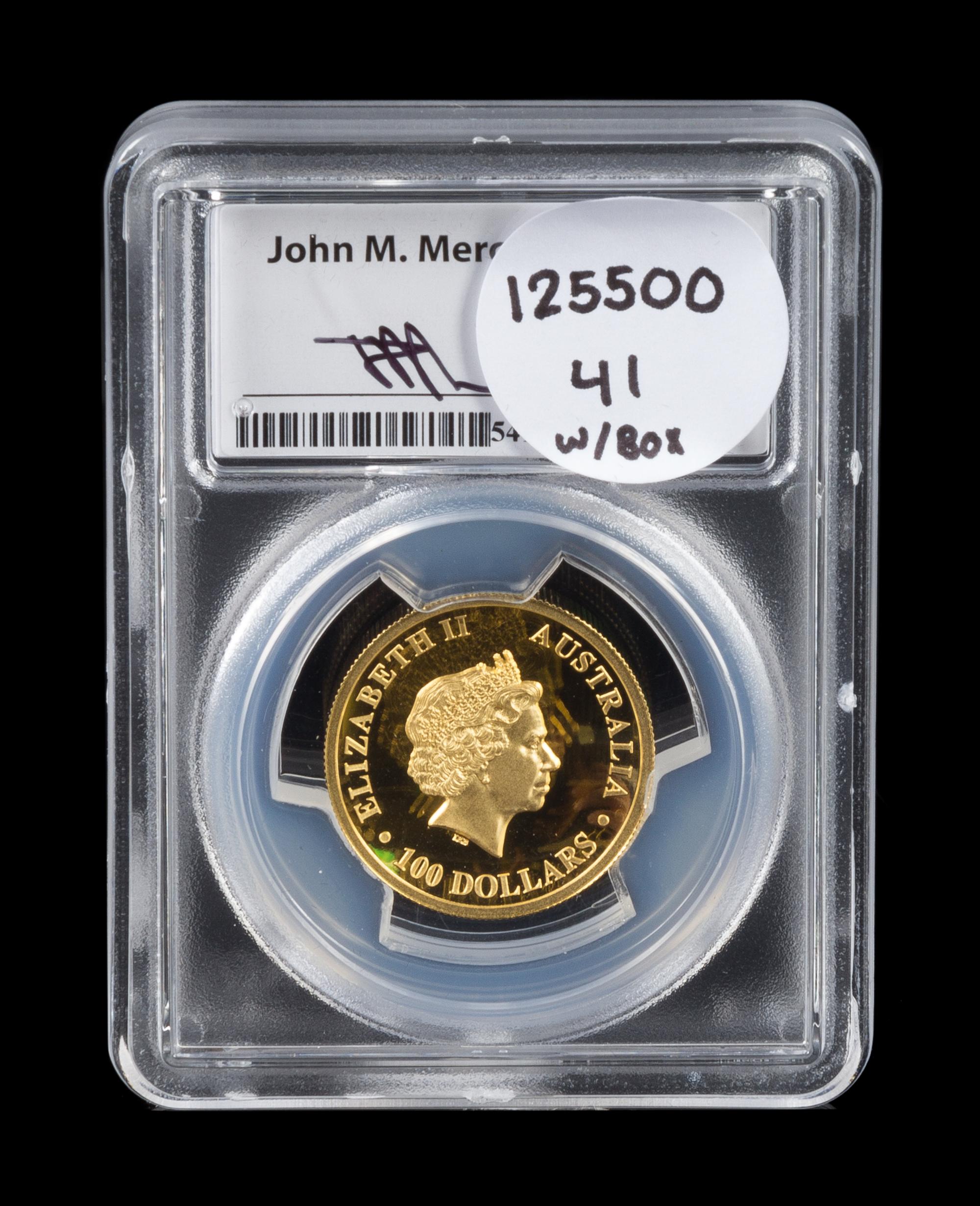 An Australia 2015-P Wedge-Tailed Eagle $100 High Relief Gold Proof