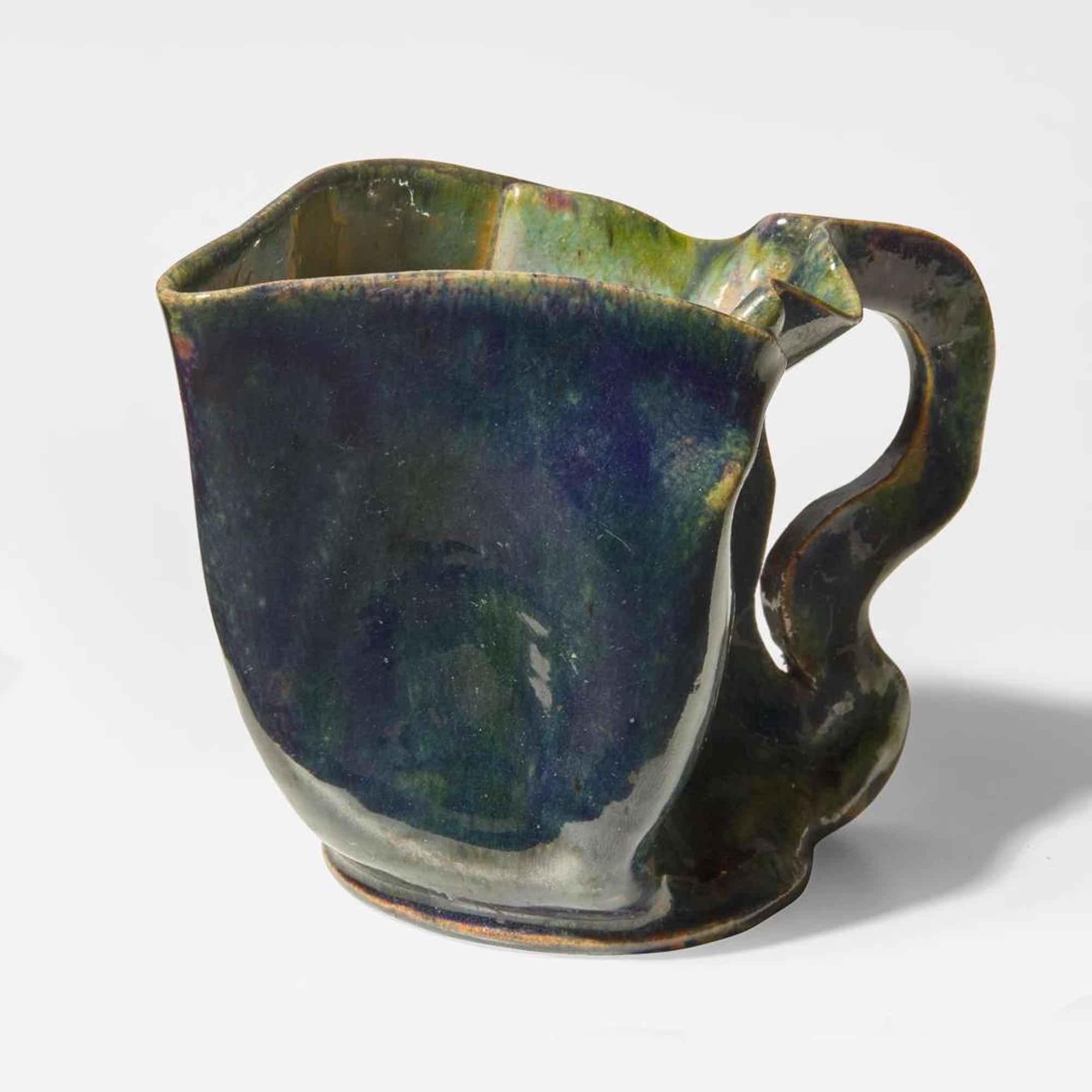 Folded Pitcher with cut handle, c.1895-1896 Biloxi, Mississippi, USA