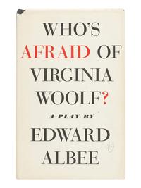 ALBEE, Edward (1928-2016). Who's Afraid of Virginia Woolf? New York: Atheneum, 1962.