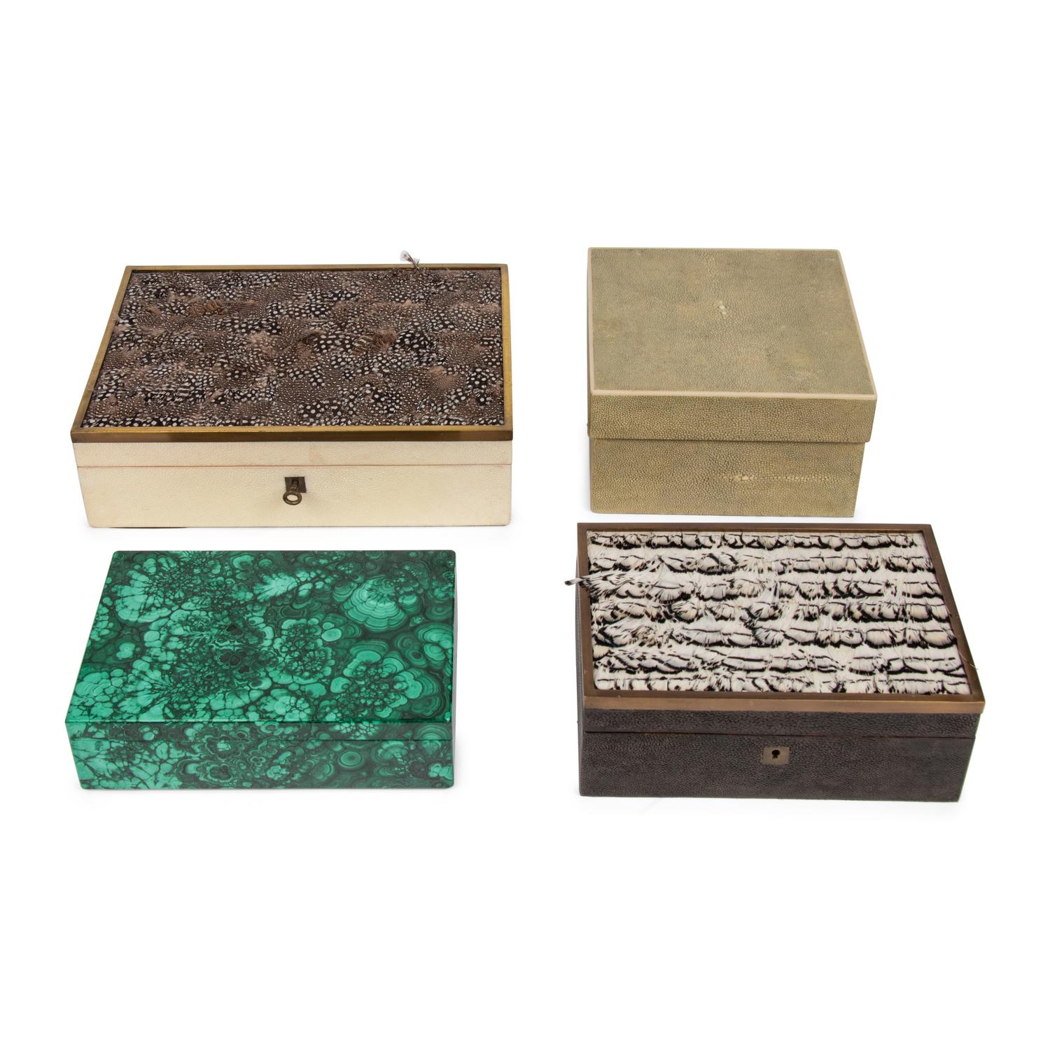 A Collection of Four Table Boxes