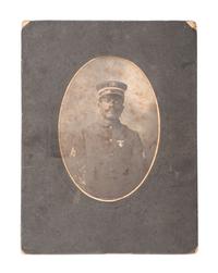 [BUFFALO SOLDIERS]. Portrait of a 25th Infantry sharpshooter.