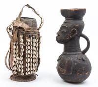 A Group of Decorative Articles Height of tallest 17 5/8 inches.