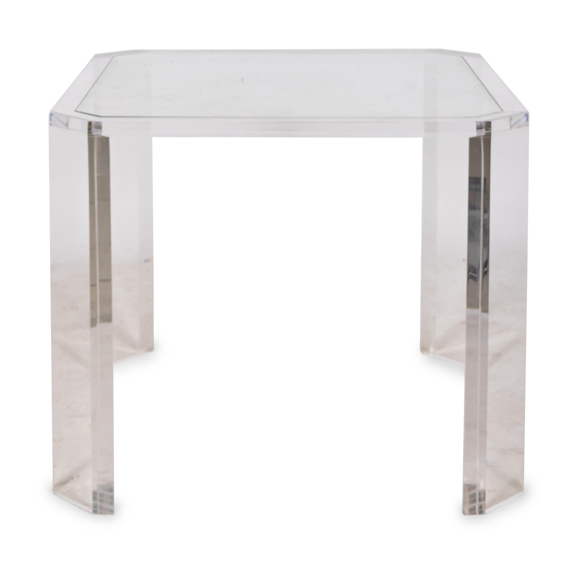 An Acrylic and Glass Game Table