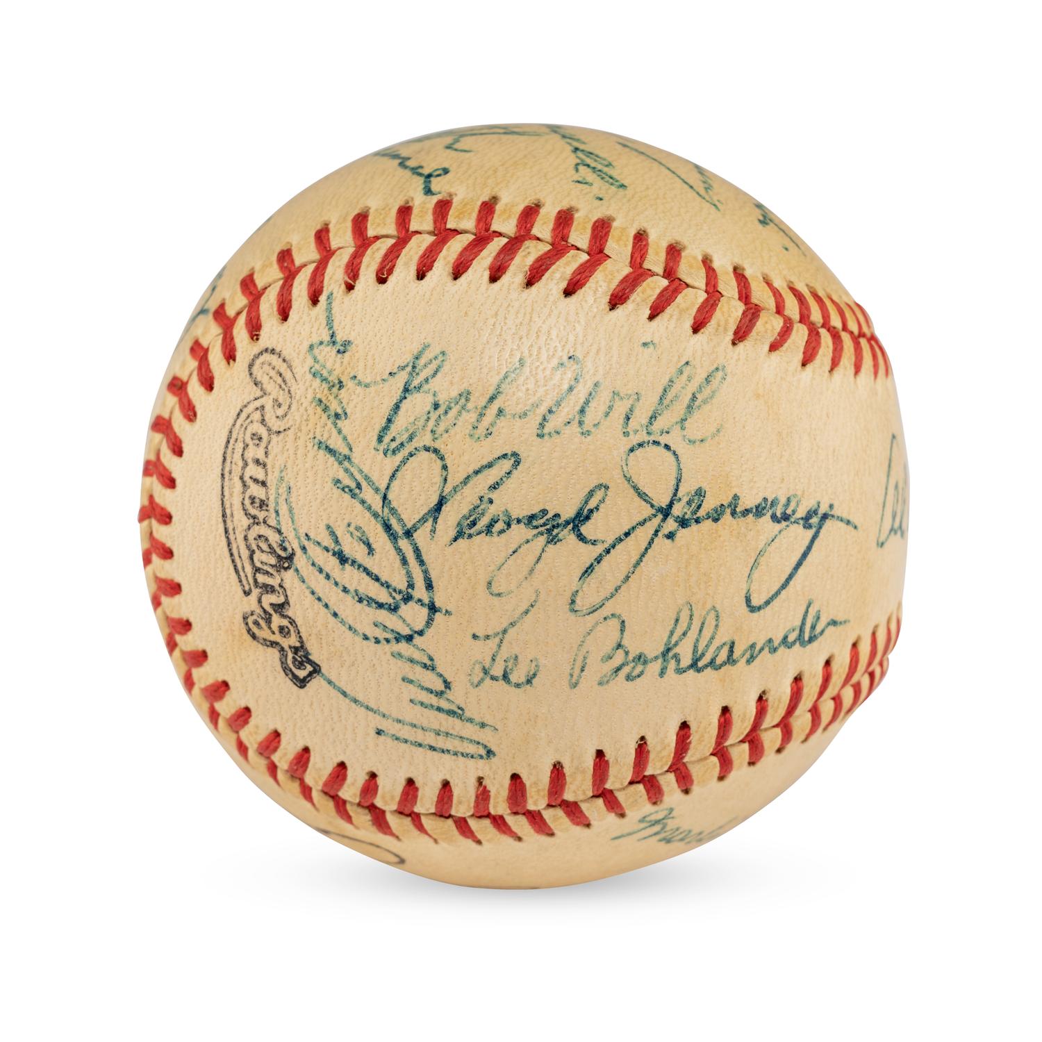 A 1956 Tulsa Oilers Team Signed Autograph Baseball