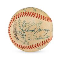 A 1956 Tulsa Oilers Team Signed Autograph Baseball