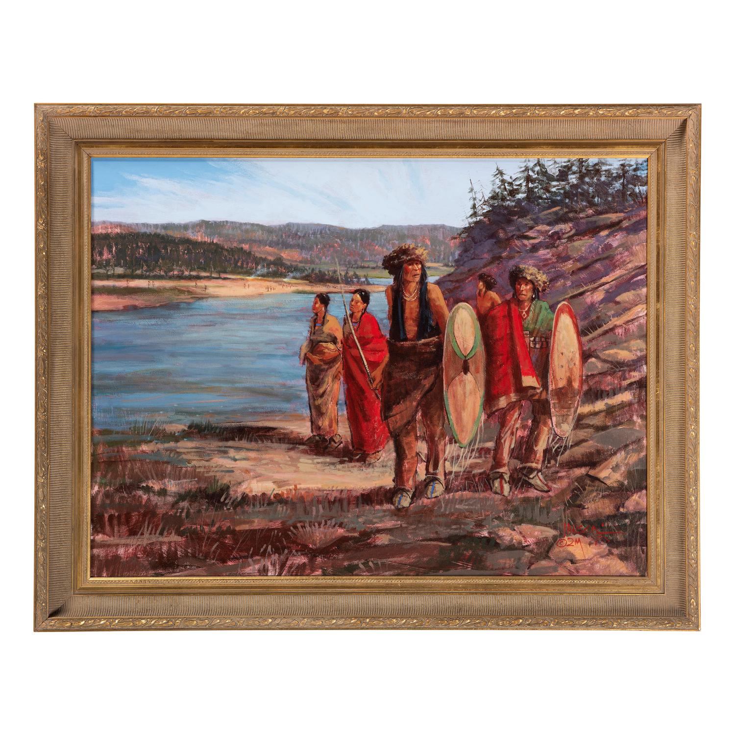 [Two Works] Studies for Quartz Mountain: Sacred Ground - The Past Down from the Yellowstone AND Quartz Mountain: Sacred Ground - The Past Kiowa Sundance