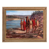 [Two Works] Studies for Quartz Mountain: Sacred Ground - The Past Down from the Yellowstone AND Quartz Mountain: Sacred Ground - The Past Kiowa Sundance