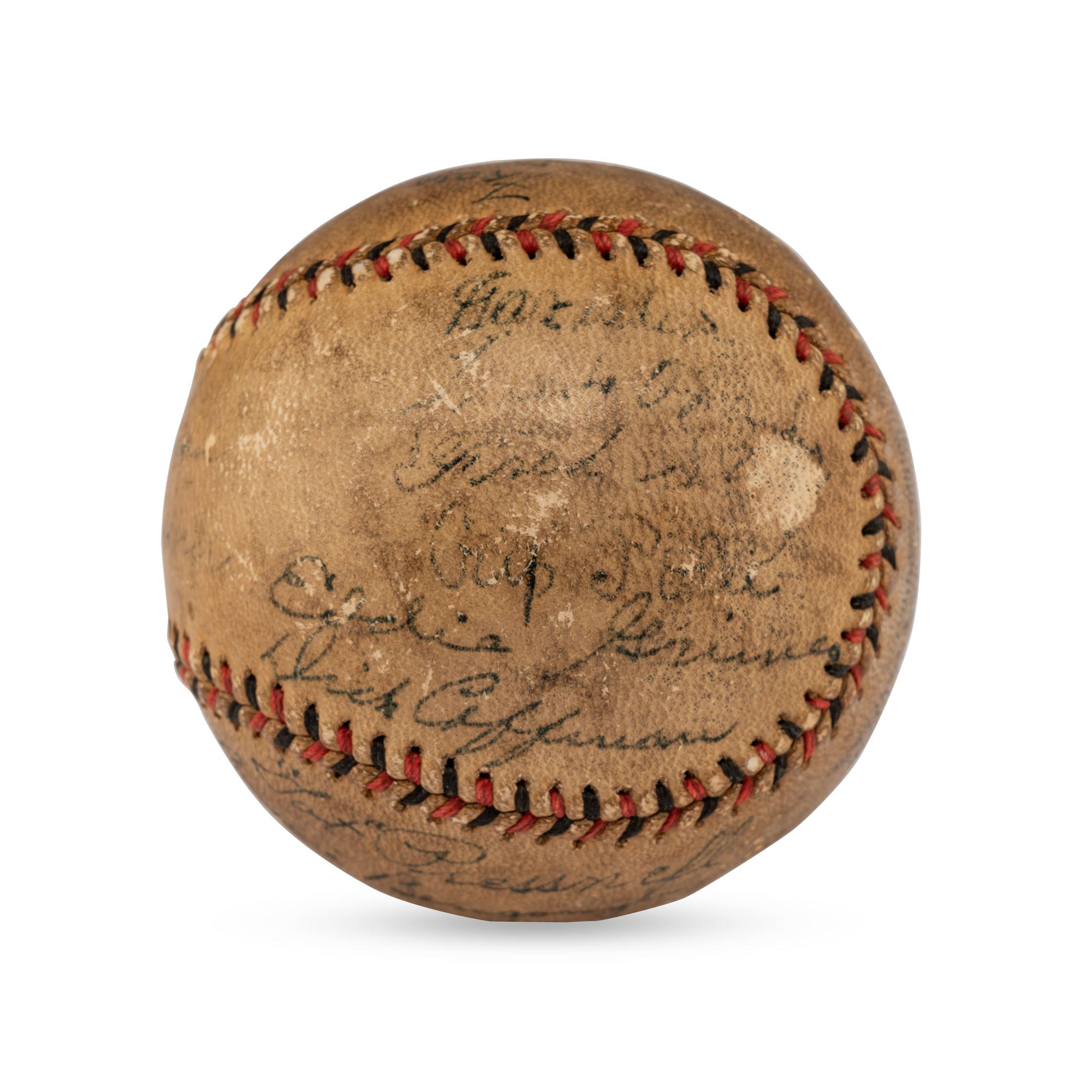 A 1931 St. Louis Browns Team Signed Autograph Baseball Featuring Benny Bengough (Beckett Authenication Services)