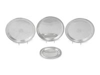 A Group of Four American Silver Platters