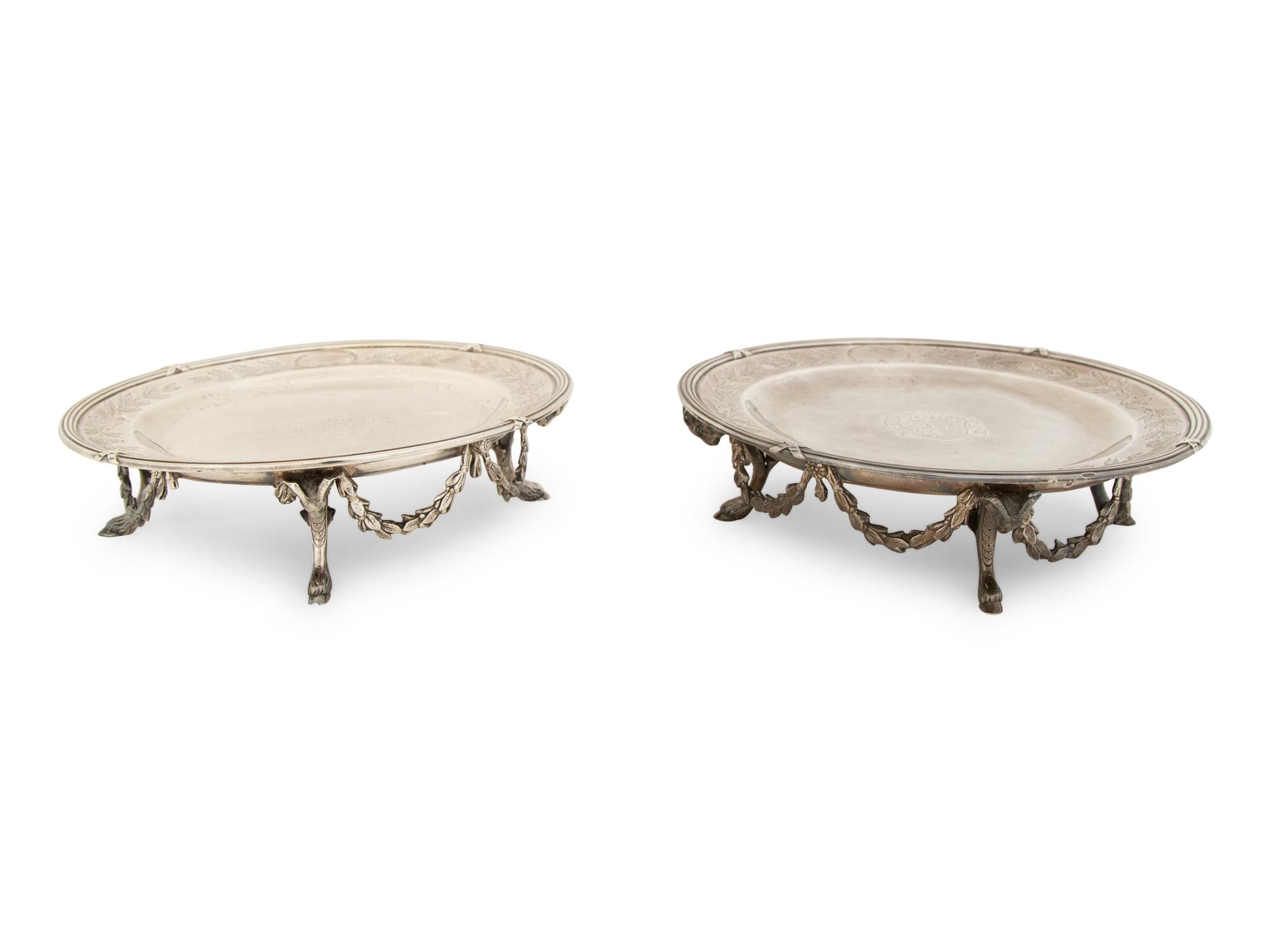 A Pair of Neoclassical Style French Silver Tazzas — Unknown Maker, Early 20th Century