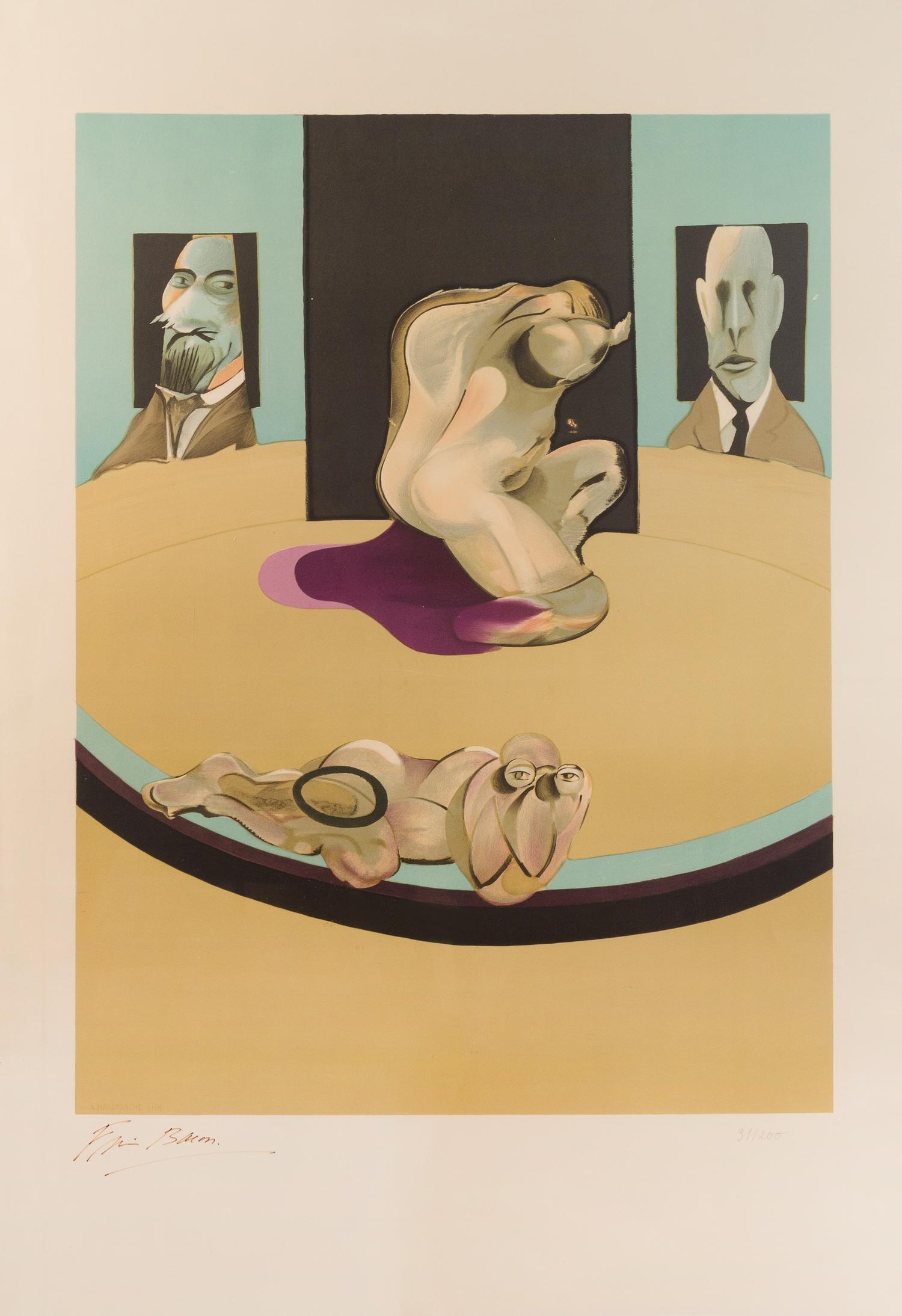 Francis Bacon , (Irish, 1909-1992), Study of the Human Body (from the Metropolitan Triptych), 1975