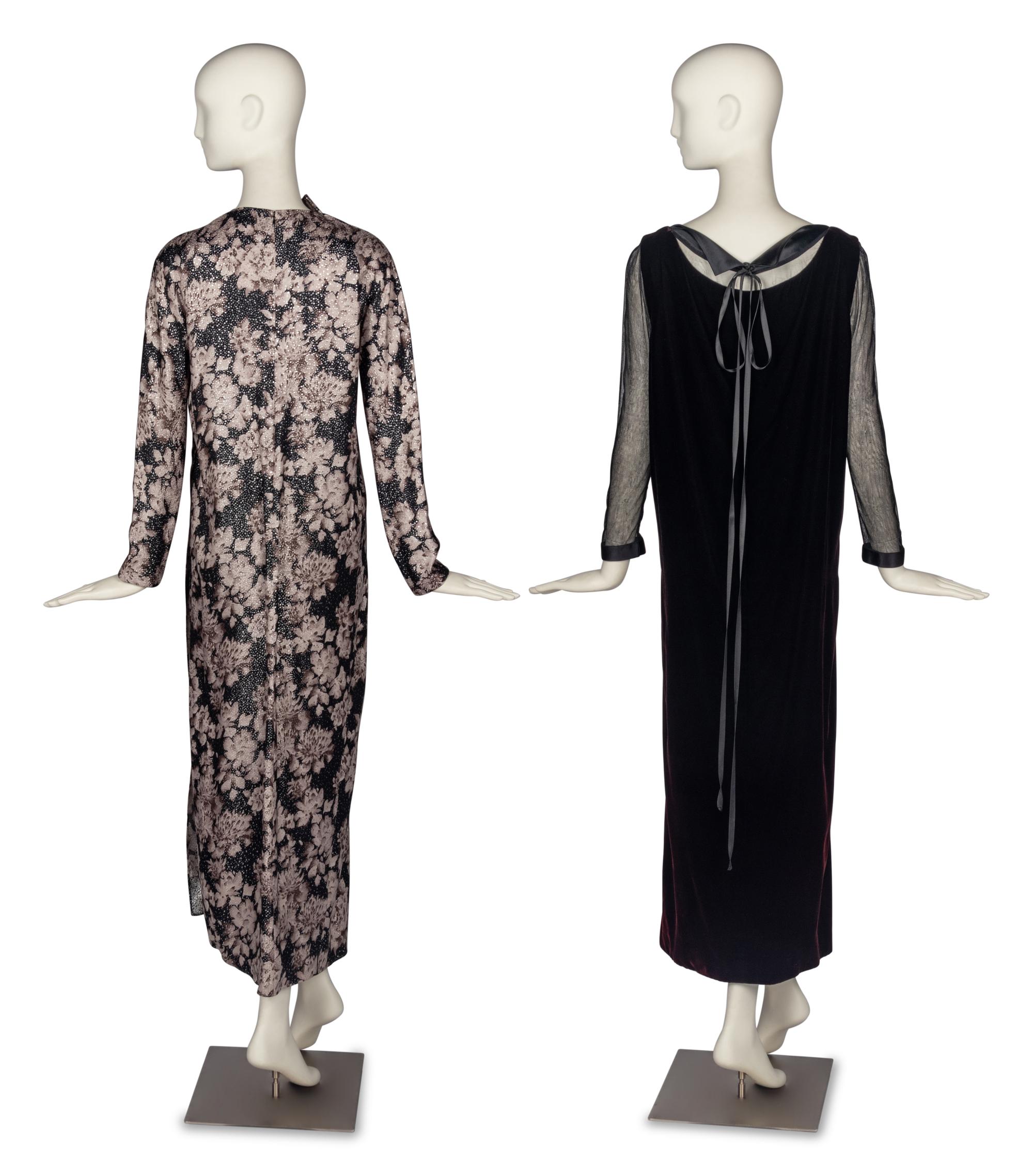 Two Geoffrey Beene Gowns