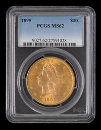 A United States 1895 Liberty Head $20 Gold Coin