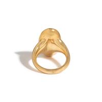 A Roman Carnelian Ring Stone with the Goddess Ceres — Set in a gold ring