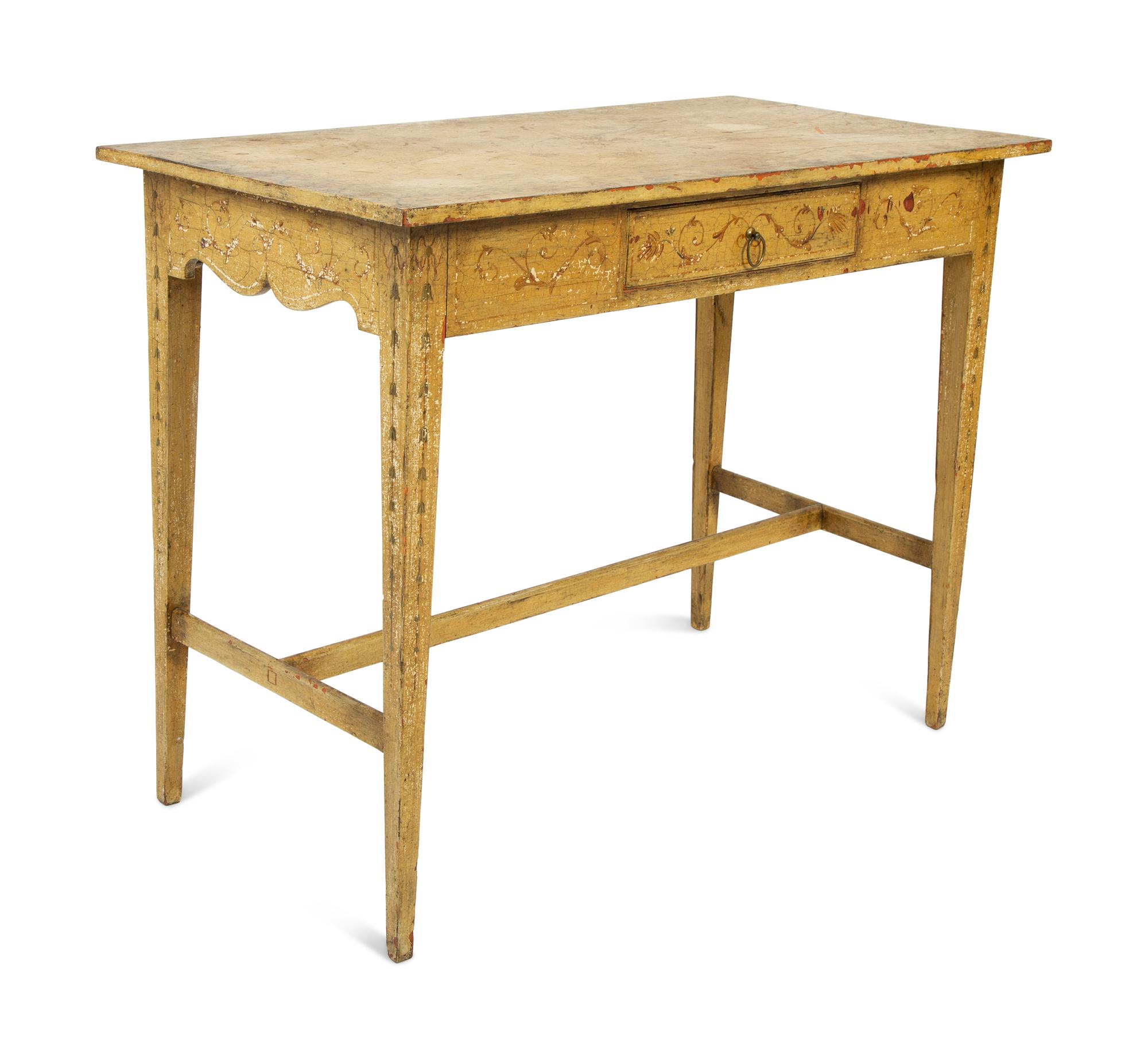 A Regency Painted Writing Table — 19TH CENTURY