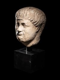 A Roman Marble Portrait Head of a Man