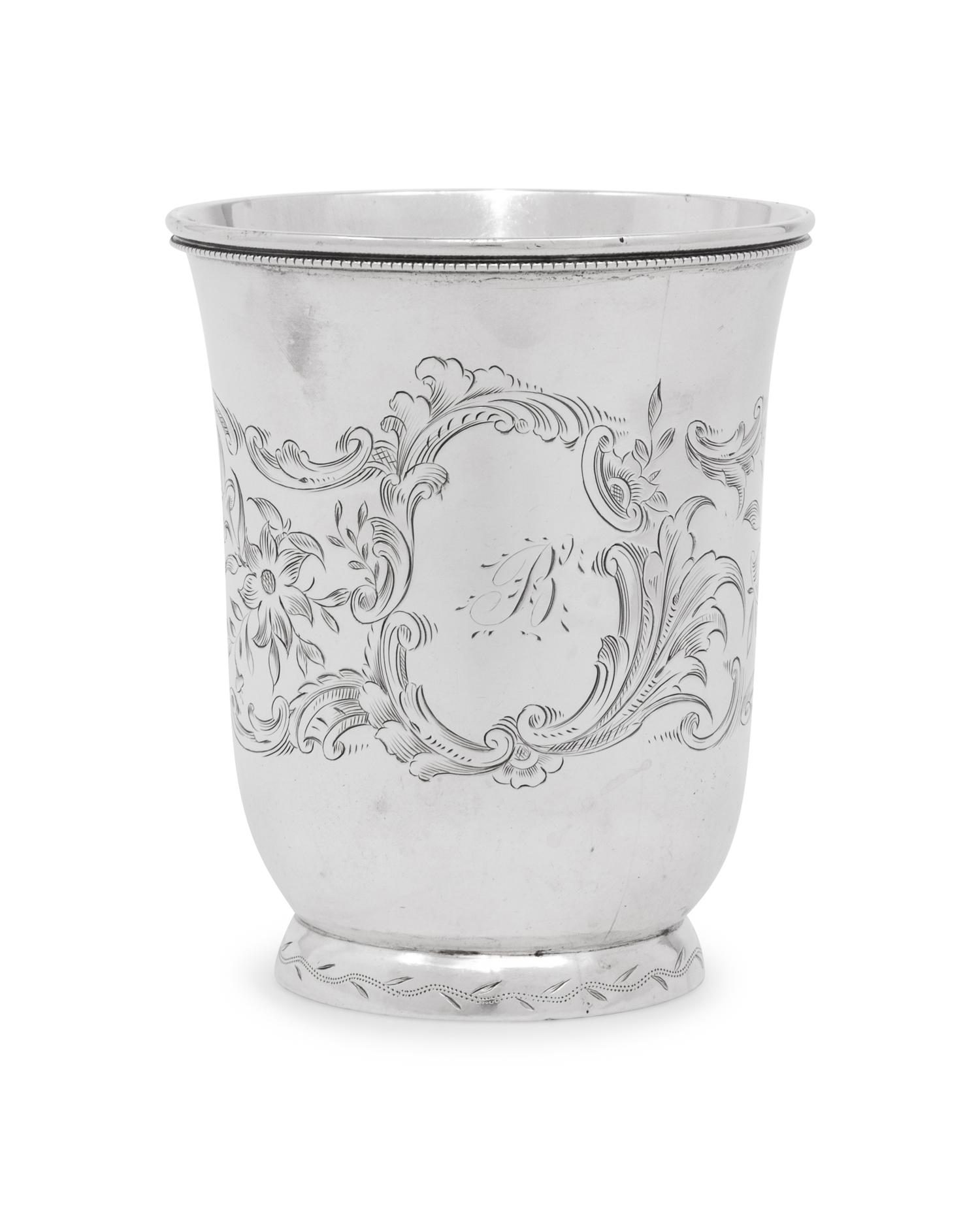 An American Coin Silver Beaker