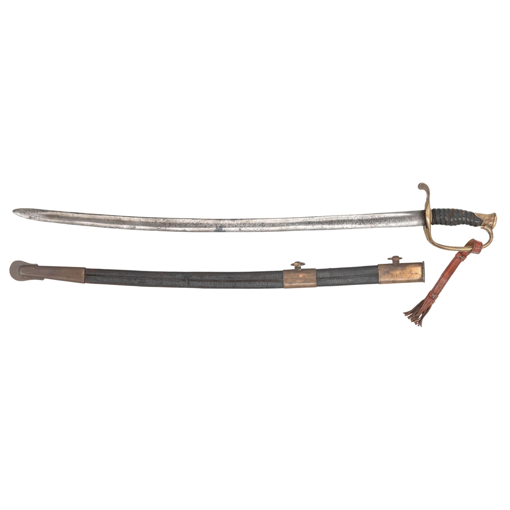Etched Blade Leech & Rigdon Staff Officer's Sword