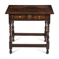 A William and Mary Oak Side Table