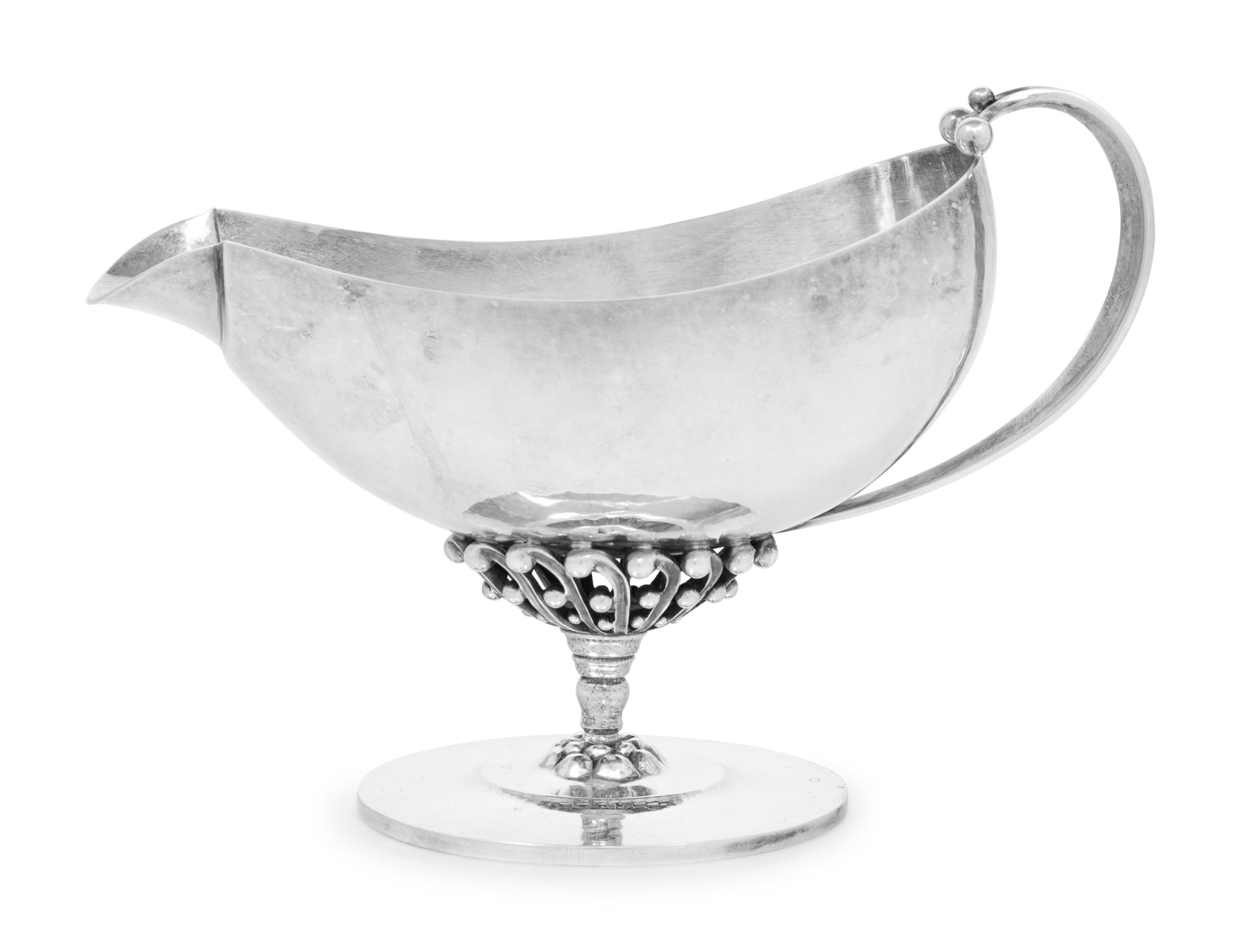 A Johan Rohde for Georg Jensen Silver Sauce Boat
