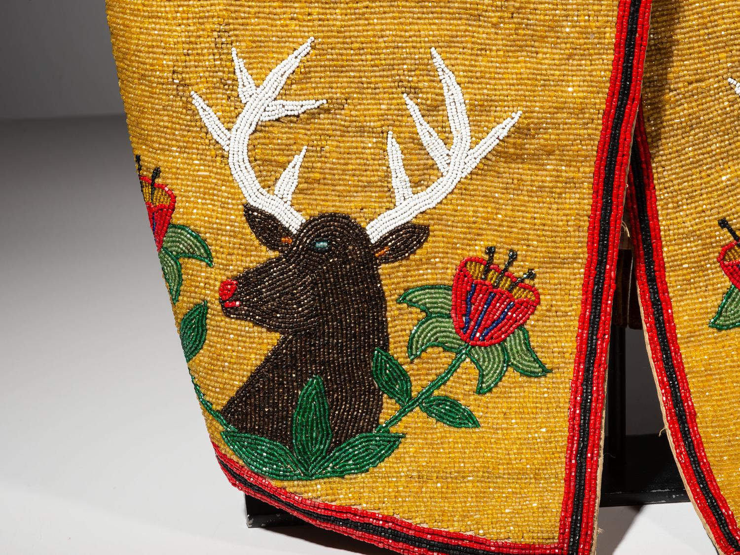 Plateau Beaded Vest, with Elk