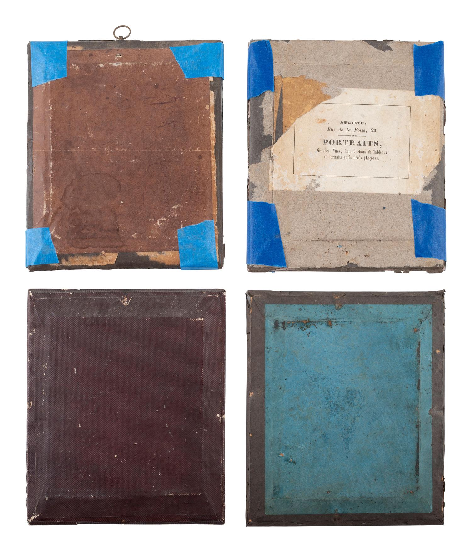 [EARLY PHOTOGRAPHY]. 15 European daguerreotypes of men housed in passe partout mounts.