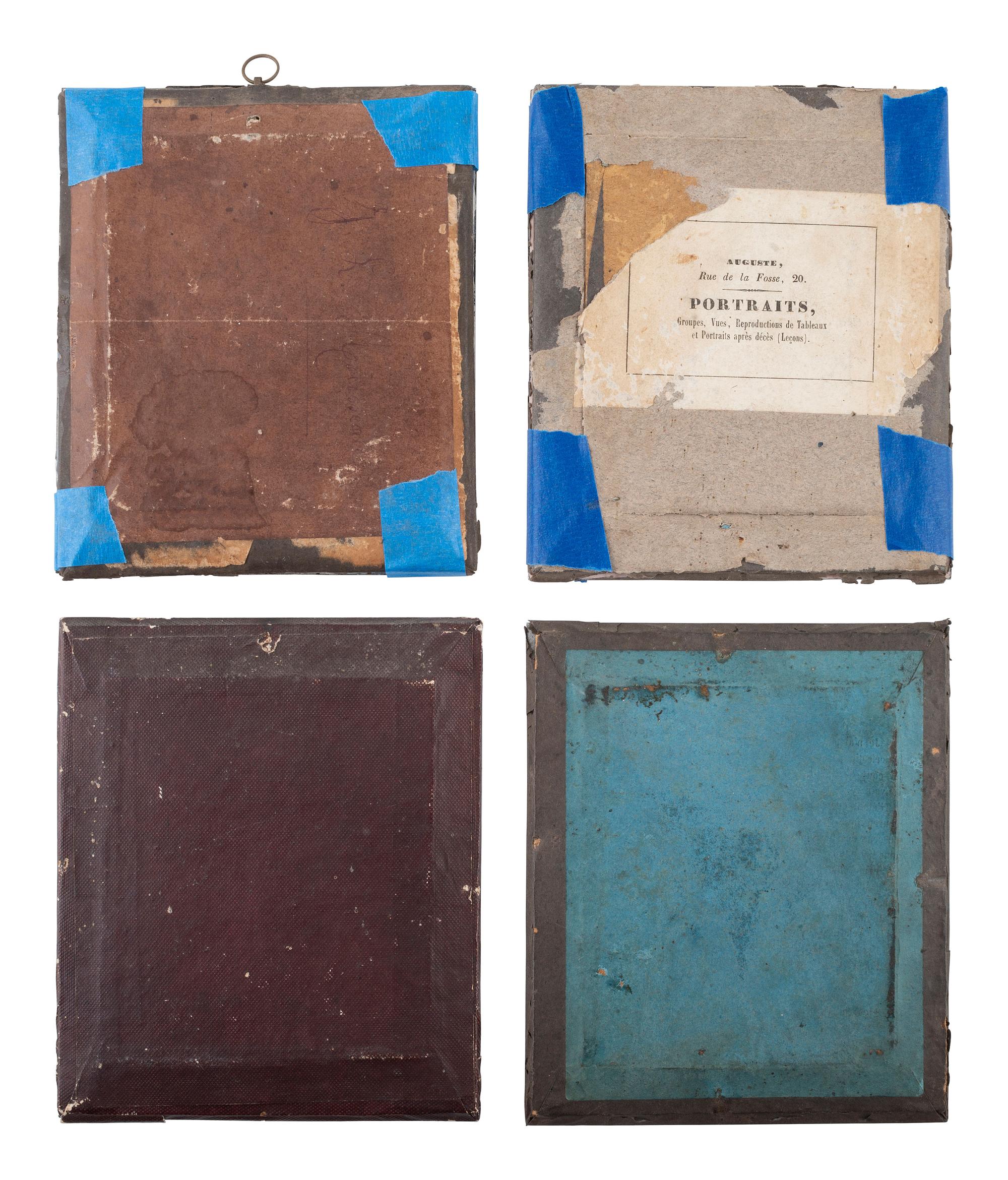 [EARLY PHOTOGRAPHY]. 15 European daguerreotypes of men housed in passe partout mounts.