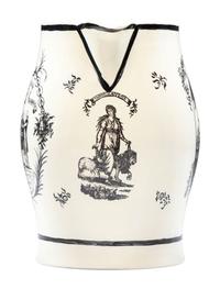 A Rare Liverpool Transfer-Printed Creamware 'Union to the People of America' Pitcher