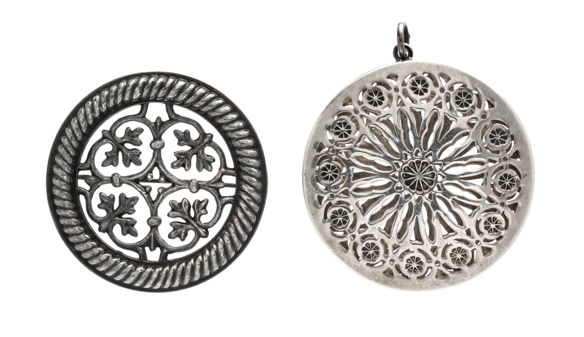 A Collection of Sterling Silver Jewelry, 21.10 dwts.