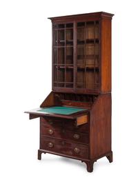 A George III Style Mahogany Secretary Bookcase
