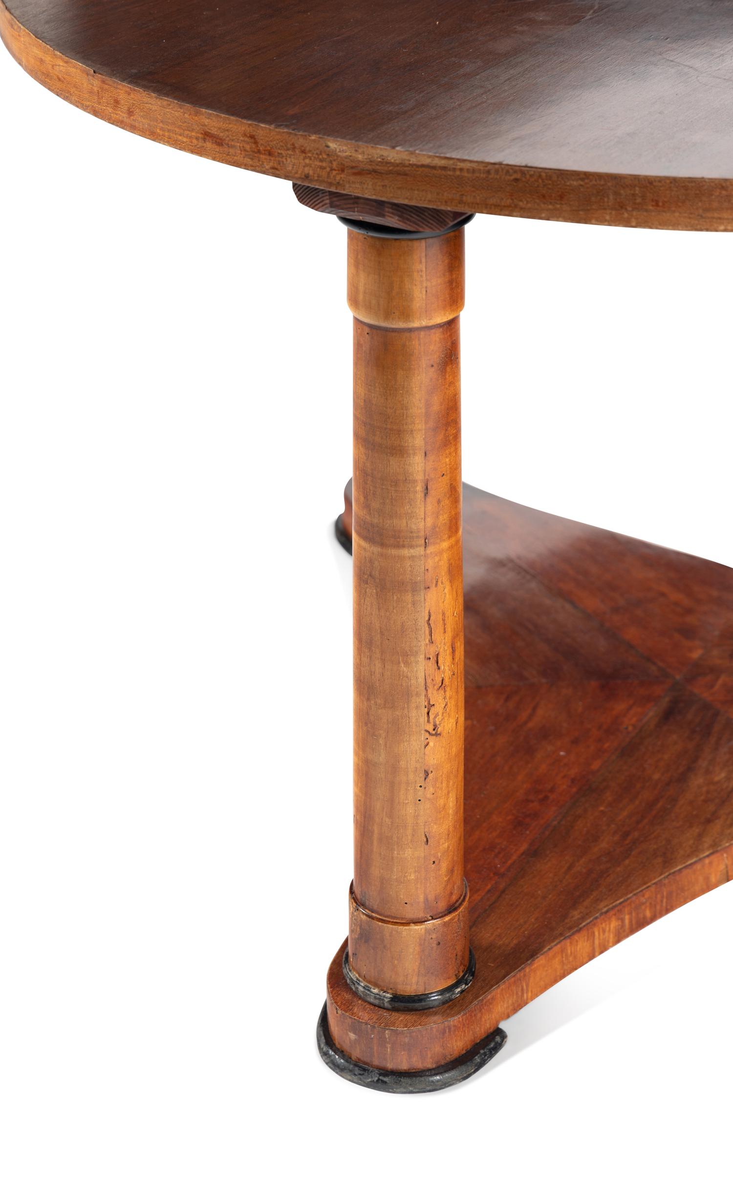An Empire Style Walnut Center Table