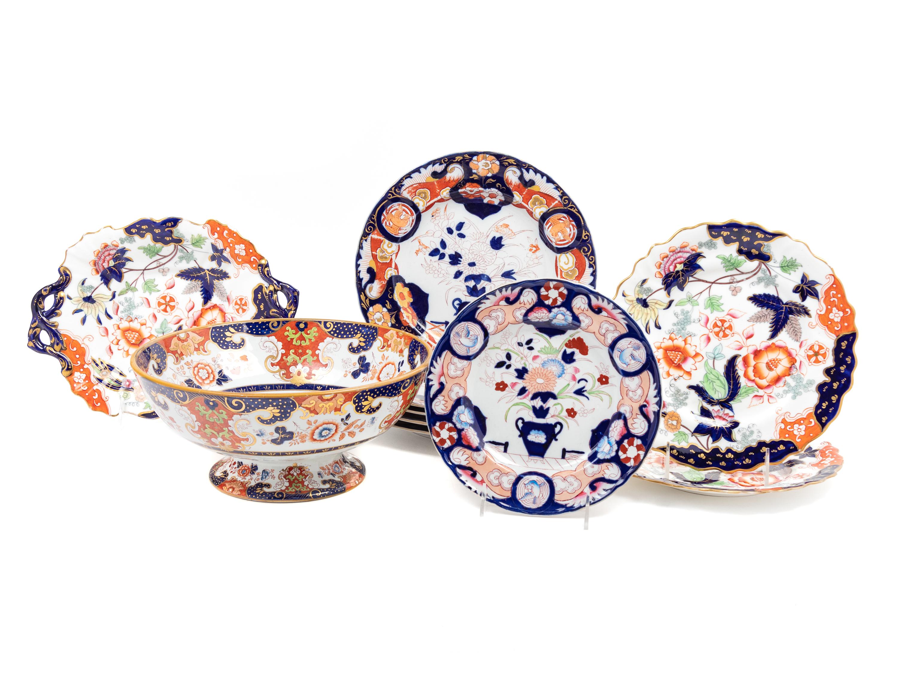 A Group of English Ironstone and Porcelain Table Wares