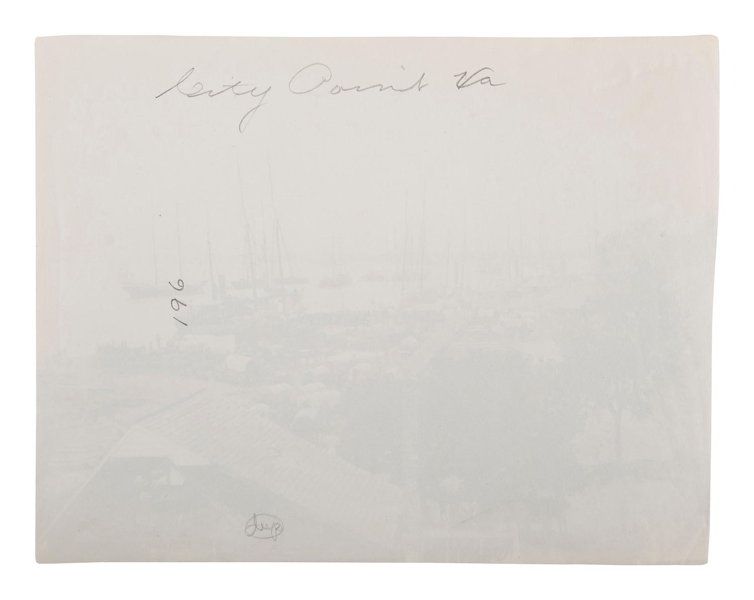 [CIVIL WAR]. RUSSELL, Andrew Joseph (1830-1902), photographer. Army Wagons and Transports, City Point, Virginia . 1861-1865.
