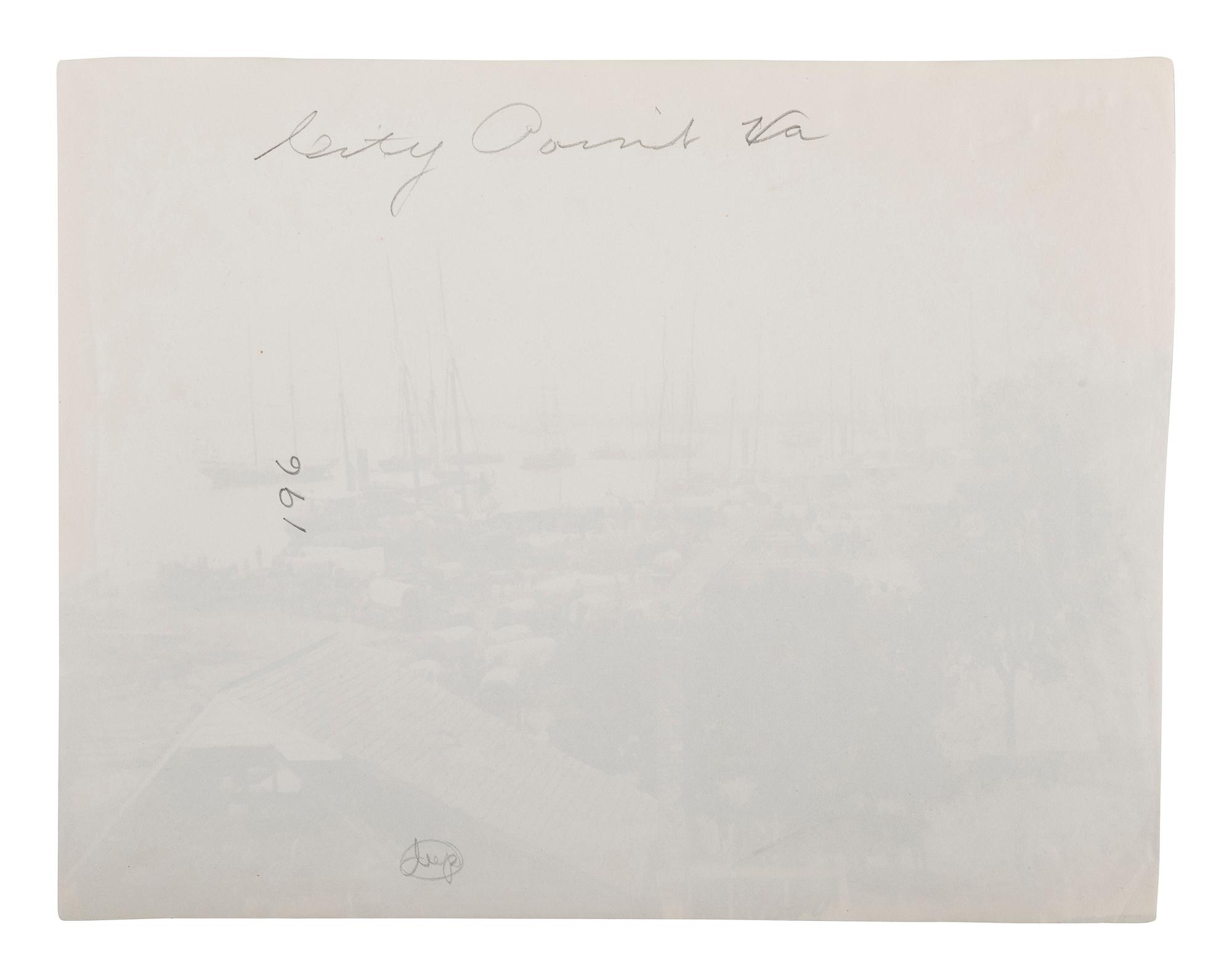 [CIVIL WAR]. RUSSELL, Andrew Joseph (1830-1902), photographer. Army Wagons and Transports, City Point, Virginia . 1861-1865.