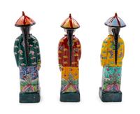 Three Chinese Export Ceramic Figures