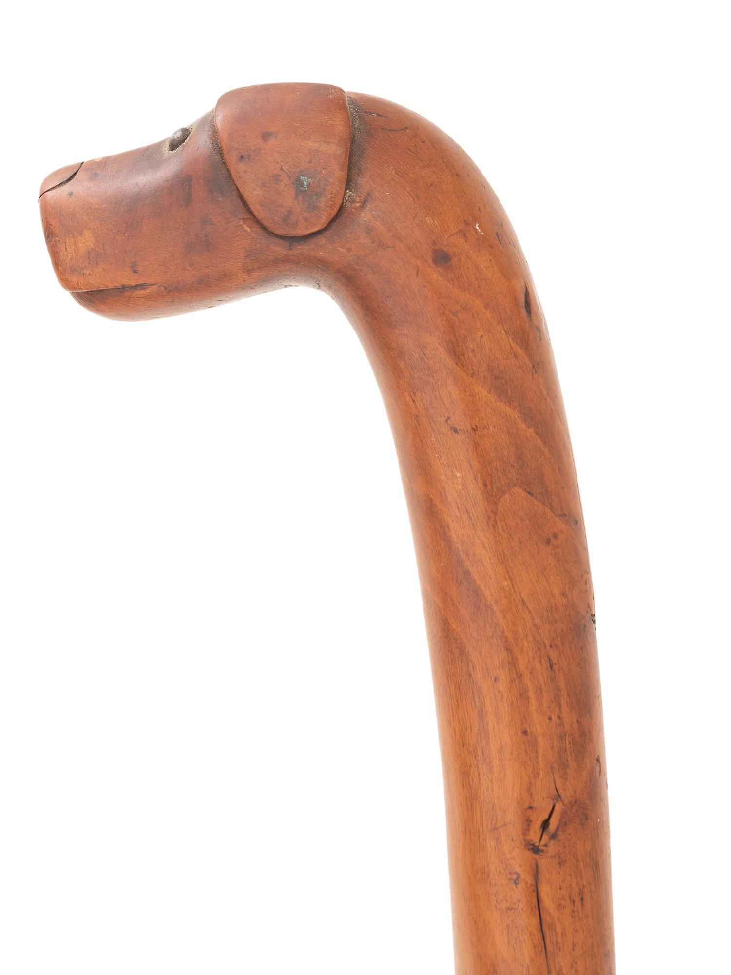 Four Folk Art Carved Canes