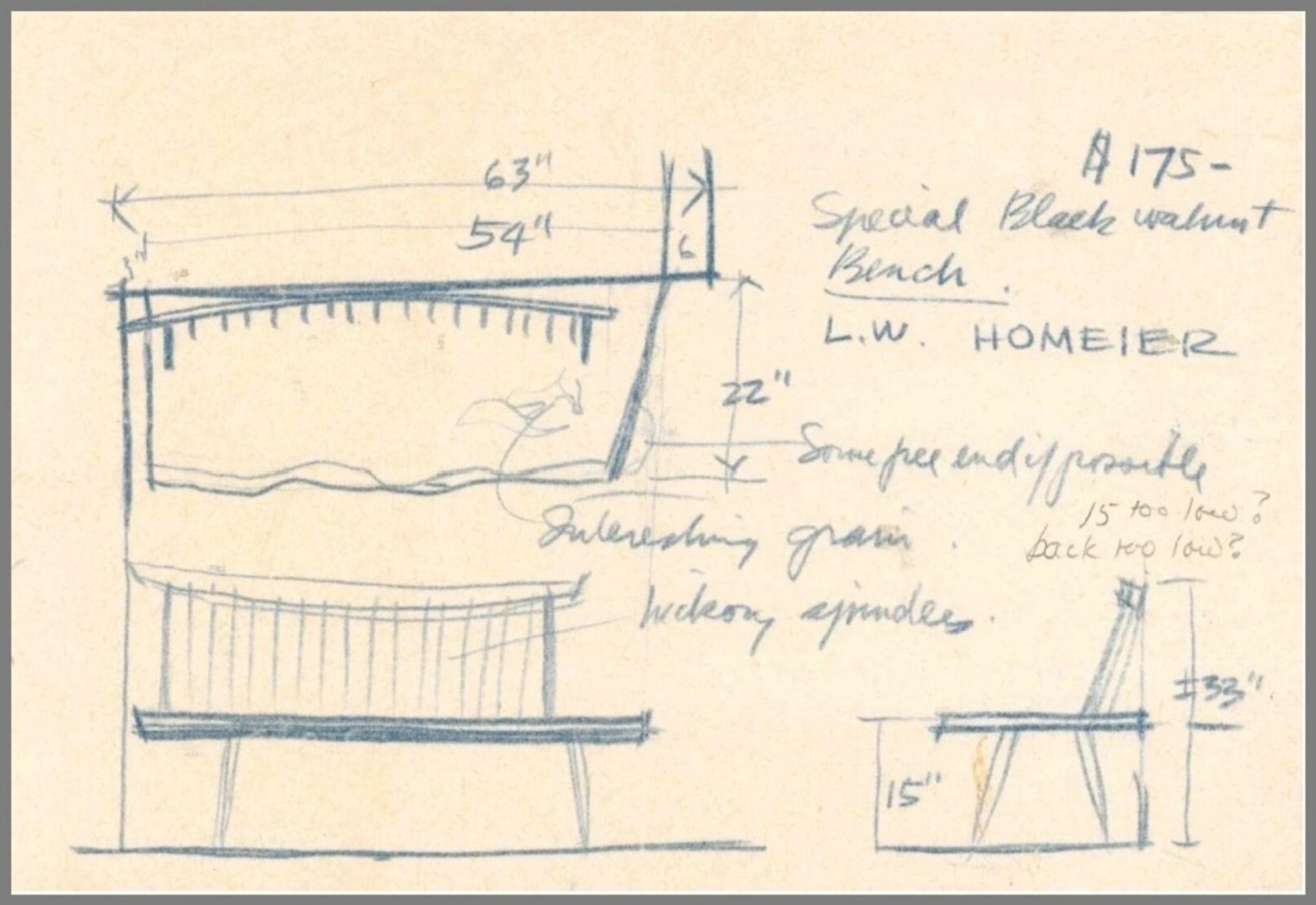 Conoid bench, 1963